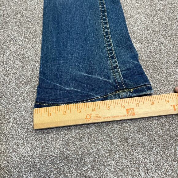 y2k grunge streetwear Mek Denim Portland boot jeans 27x30.5 dark wash western - Picture 6 of 12